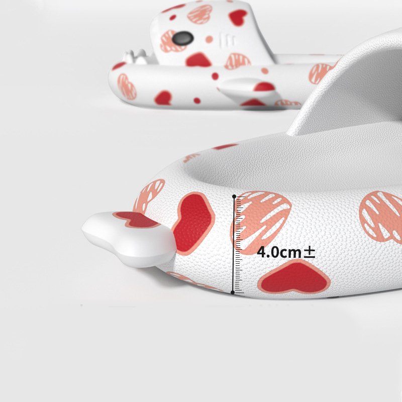 Unisex Cute Strawberry Animals Shower Bathroom Platform Eva Foam Pillow Gradient Cloud Shark Slide Slipper for Women men