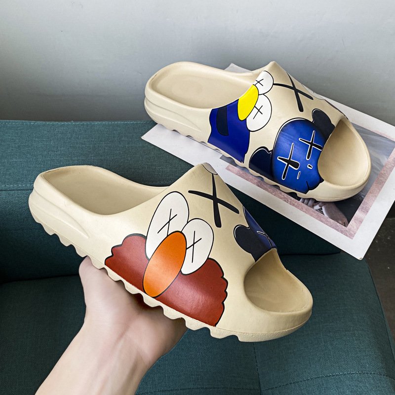 Factory Wholesale Custom Summer Plus Size EVA Beach Home Women Men Sandal Elmo Slides Slippers For Women Men