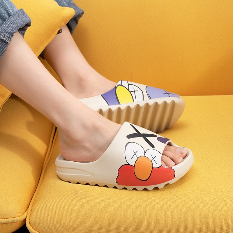 Factory Wholesale Custom Summer Plus Size EVA Beach Home Women Men Sandal Elmo Slides Slippers For Women Men