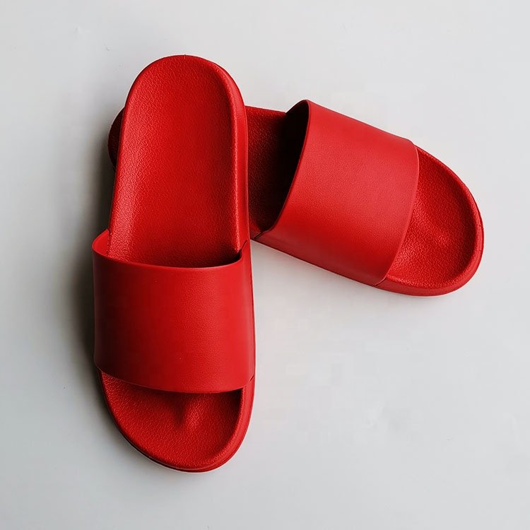 Wholesale Custom Printed Logo Blank Slide Footwear PVC Bath Sandal Slipper