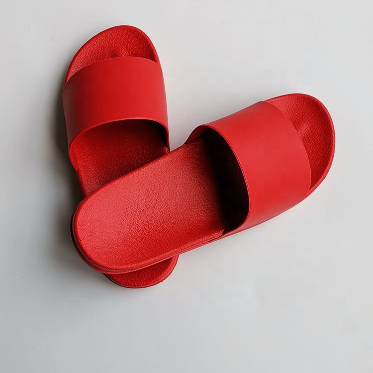Wholesale Custom Printed Logo Blank Slide Footwear PVC Bath Sandal Slipper
