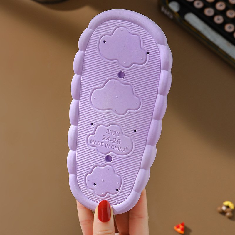 New Kids Slippers Summer Girls Sandals Boys Cartoon Sanrios Kuromi My Melody KT Cat Home Korean Anti-slip Parent-Child Slippers