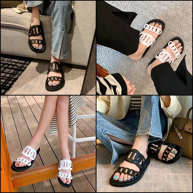 Women Fancy Platform Slide Outdoor High Quality Lady Double Strap Design Casual Comfort Slide Slippers