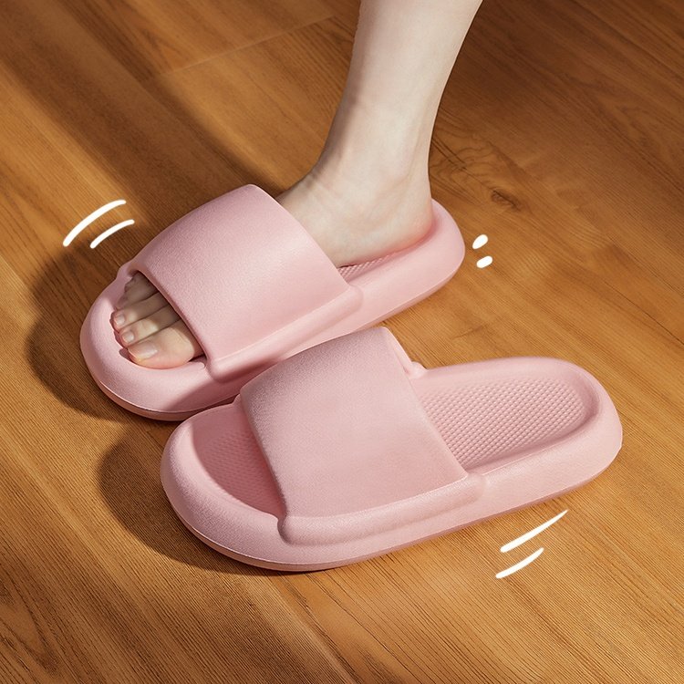 Women's Men's Open Toe Indoor Outdoor Anti Slip Comfortable Pink Slides Slippers
