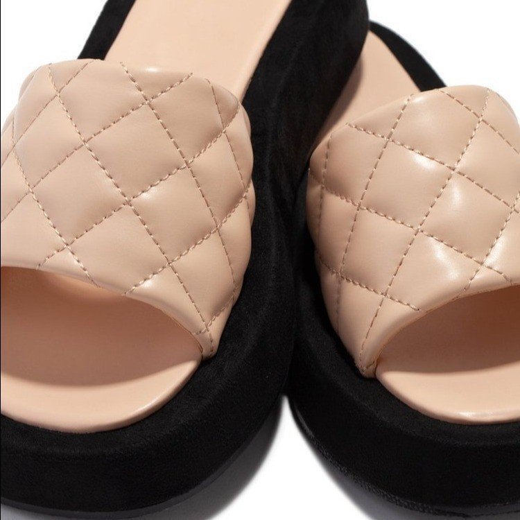 Summer Slippers SLINGBACK WEDGES Sandals Platform Slippers for Outdoor HOT SALE Women PVC Female Summer Slides Women 2024
