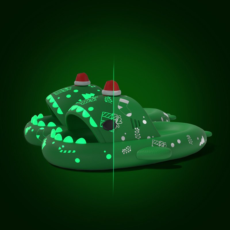Shark Slides Sandals Soft Sole Halloween Style Slides Slippers Halloween Pumpkin Santa Hats Slippers Wholesale