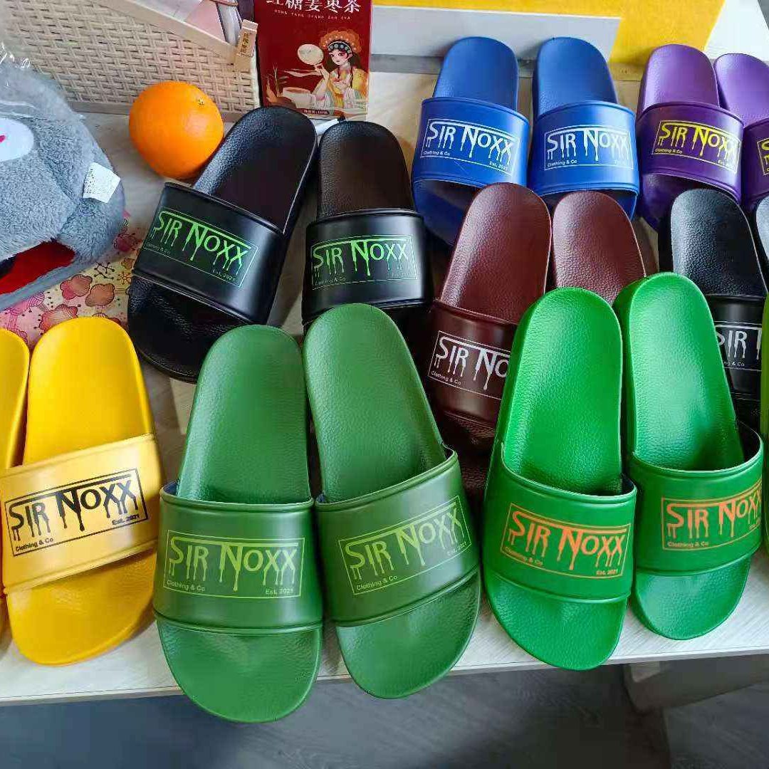 Wholesale Custom Logo Children Slippers Slide Sandal Embossed Patterns Logo Slippers For Women And Men