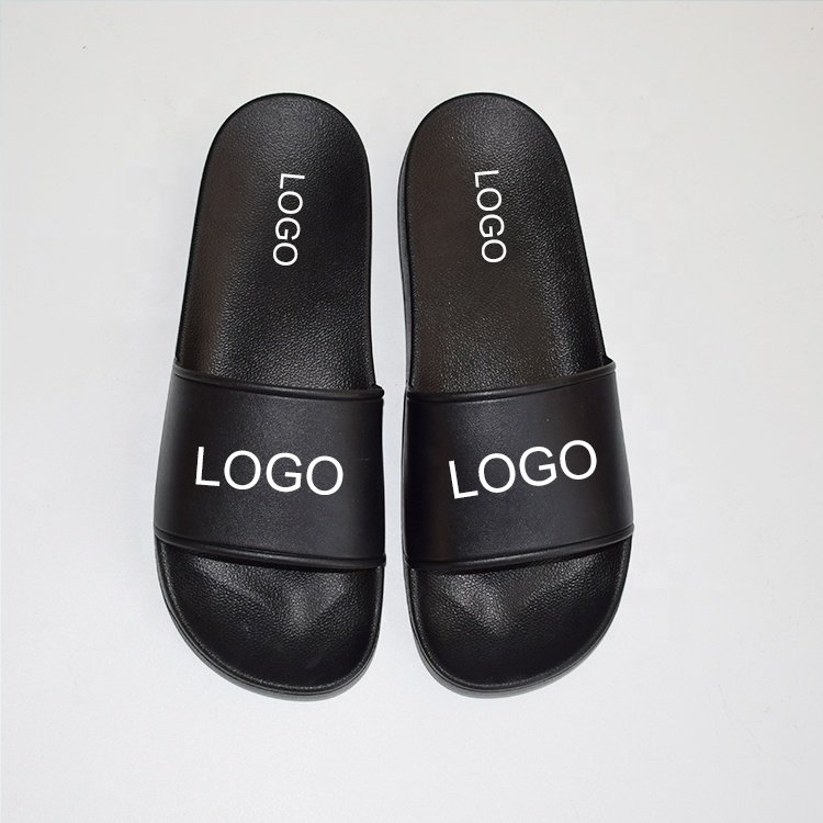 Unisex wholesale promotional flipflop 2021 cheap price EVA PVC orange slippers, 3D emboss printed men women slippers flip flop