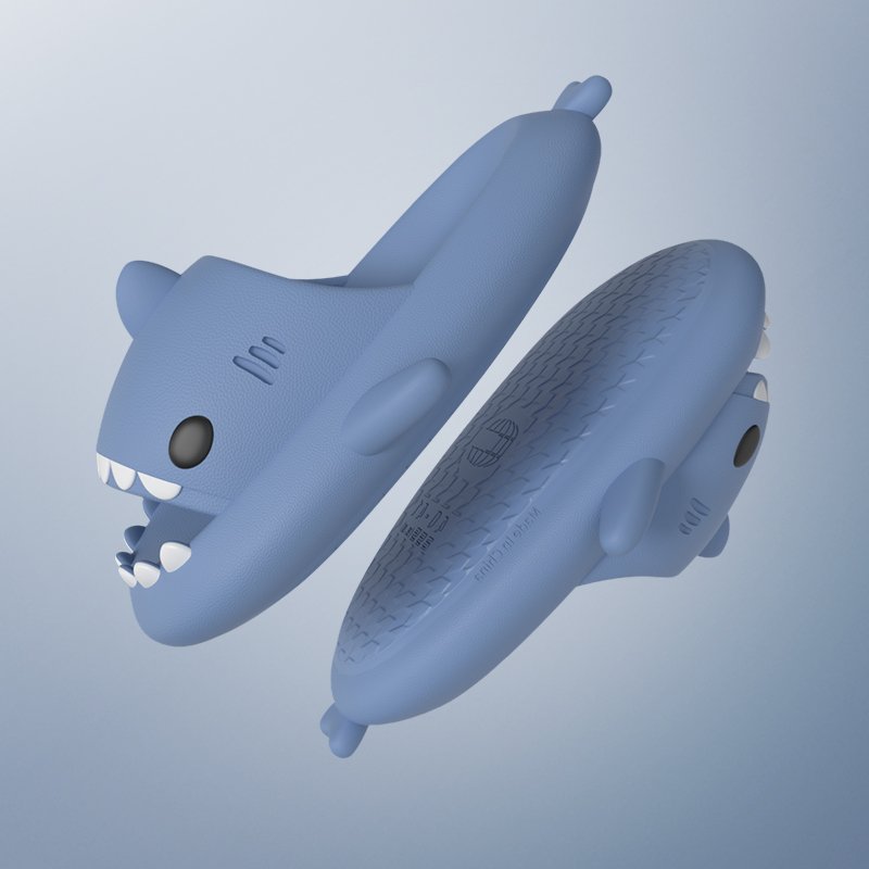 2024 Original Shark Slippers Women Men Cute Cartoon Slippers Couple Soft Slides Funny Home Slippers For Adults