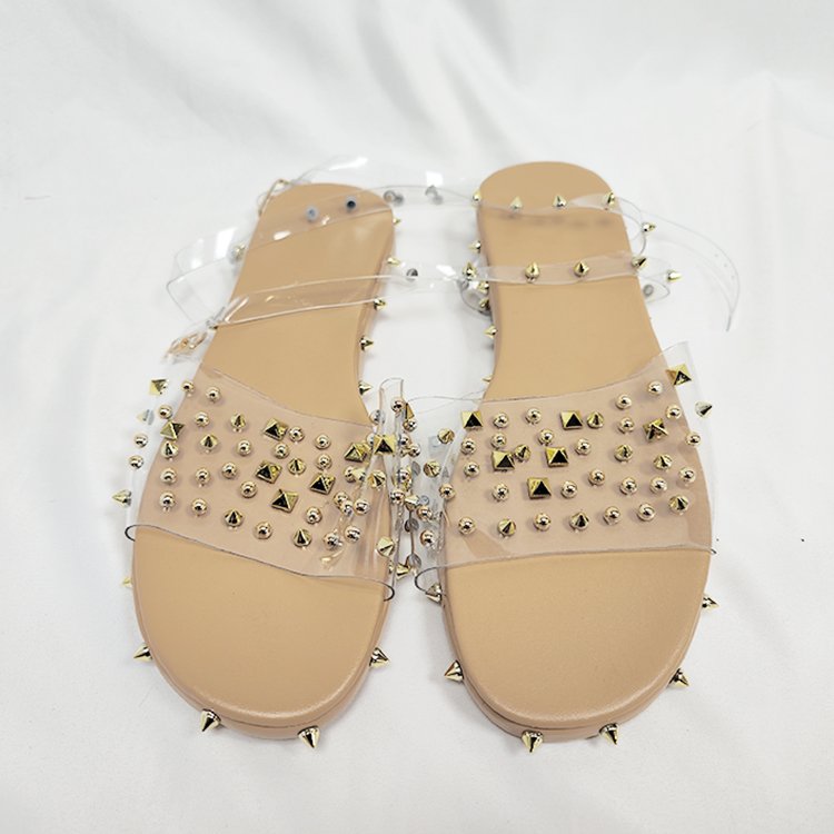 2023 China Rubber Stylish Latest Mujer Platform Shoe Flat Female Slides Slipper Summer women's Sandals for Women And Ladies