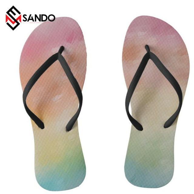 Top quality Wholesale Custom printed flip-flops slippers for men women children custom design Flipflop