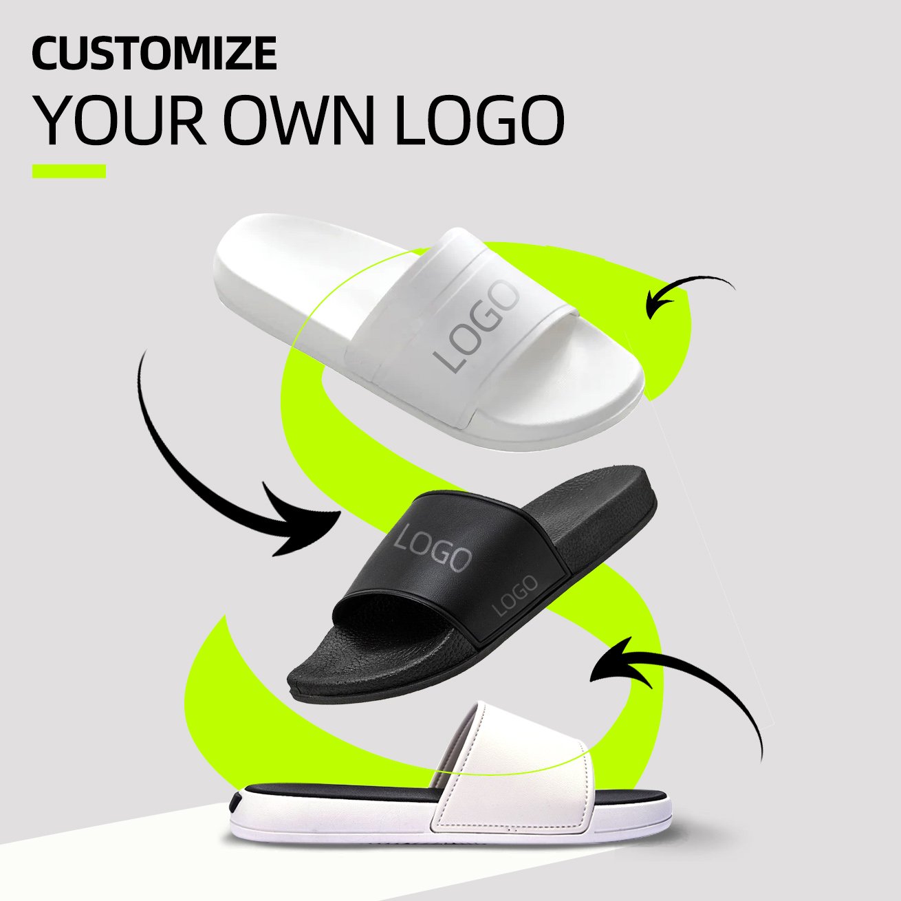 Factory wholesale anti-slip Large size Beach unisex Embossing Printing Custom Logo PVC Slippers for ladies
