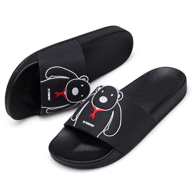 2020 Slide For Man Indoor Pvc Sandals Custom Logo Print Men Embossed Slide Rubber color Slide Slipper Design Supplier Chinelo