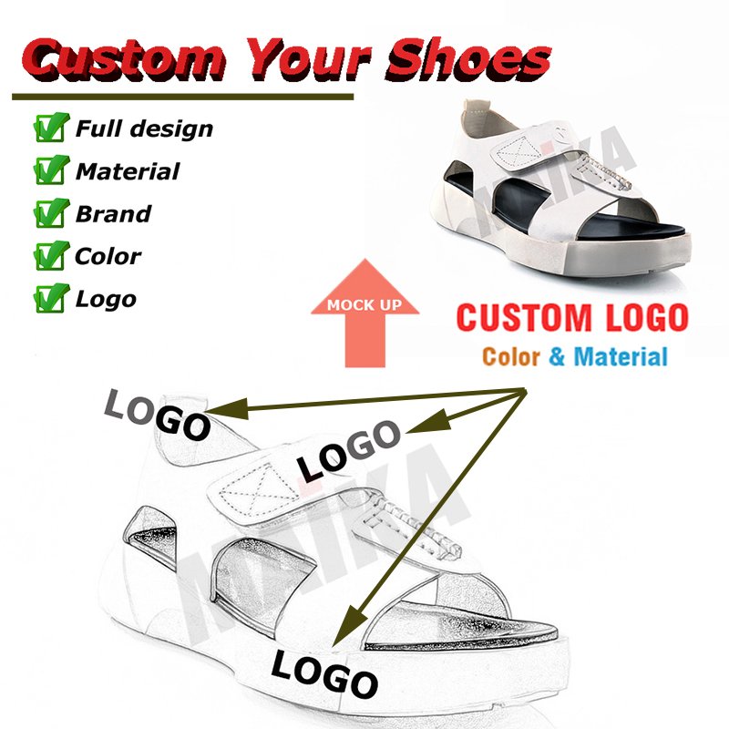 Custom Logo Designer Sandals For Women Slides Shoes Summer Beach Sandals For Men Outdoor Flat Open Shoes Ladies Slippers