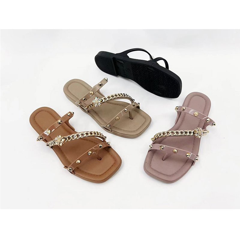 Summer fashion 2024 thick sole slides slippers outdoor sandals for women elegant women flip flops slippers