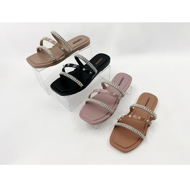 Summer fashion 2024 thick sole slides slippers outdoor sandals for women elegant women flip flops slippers