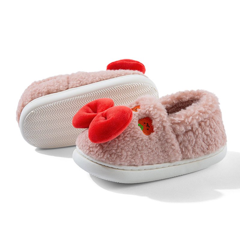 New arrival Sandals Boys Unisex school Slippers girls kids plush furry slippers kids shoes winter Slip On Baby 1- 3 years old