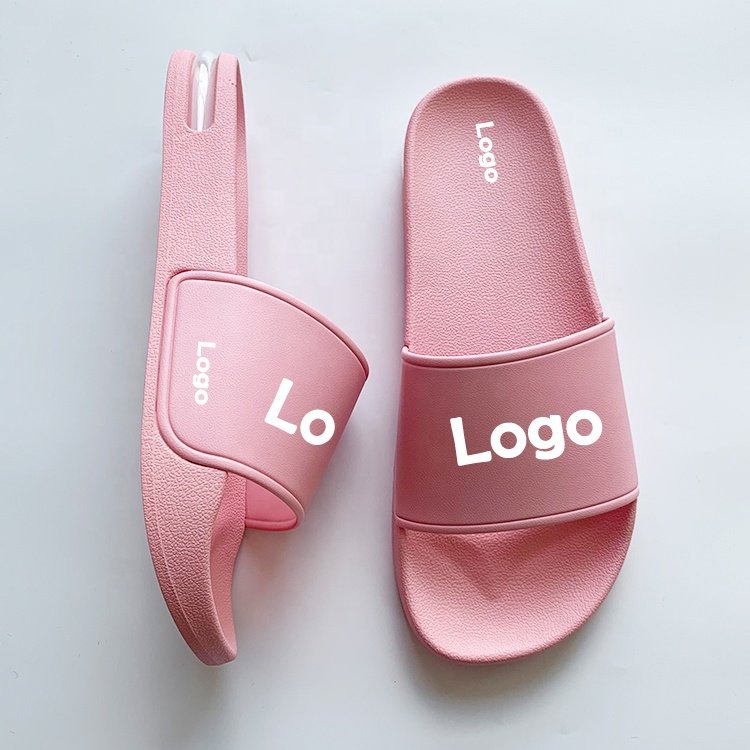 Bubble Slides New Flat Plain Wholesale Custom Logo Printing Slippers Summer Products Rubber Printing Women Slippers Summer PVC