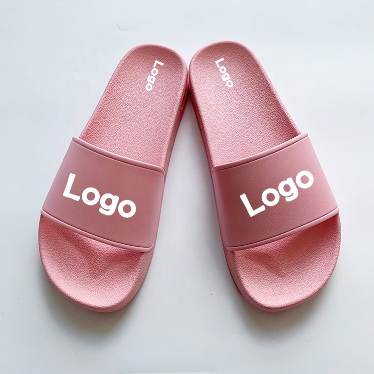 Bubble Slides New Flat Plain Wholesale Custom Logo Printing Slippers Summer Products Rubber Printing Women Slippers Summer PVC
