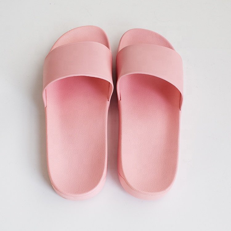 Custom 3D logo fashion yellow lady multicolor indoor and outdoor PVC rubber non-slip slippers swimming pool bathroom flip flop f