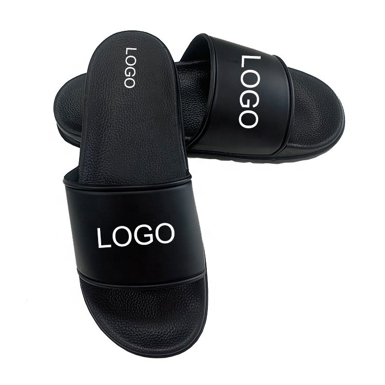 Factory Quality Custom logo Air Cushion Footwear Black Summer Blank Slide Sandal Women Men Slippers Designer Slides