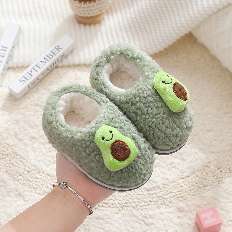 New born sandals new fashion Non-slip soft baby winter sandals warm kids shoes fruit print sandals 1- 3 years old slides