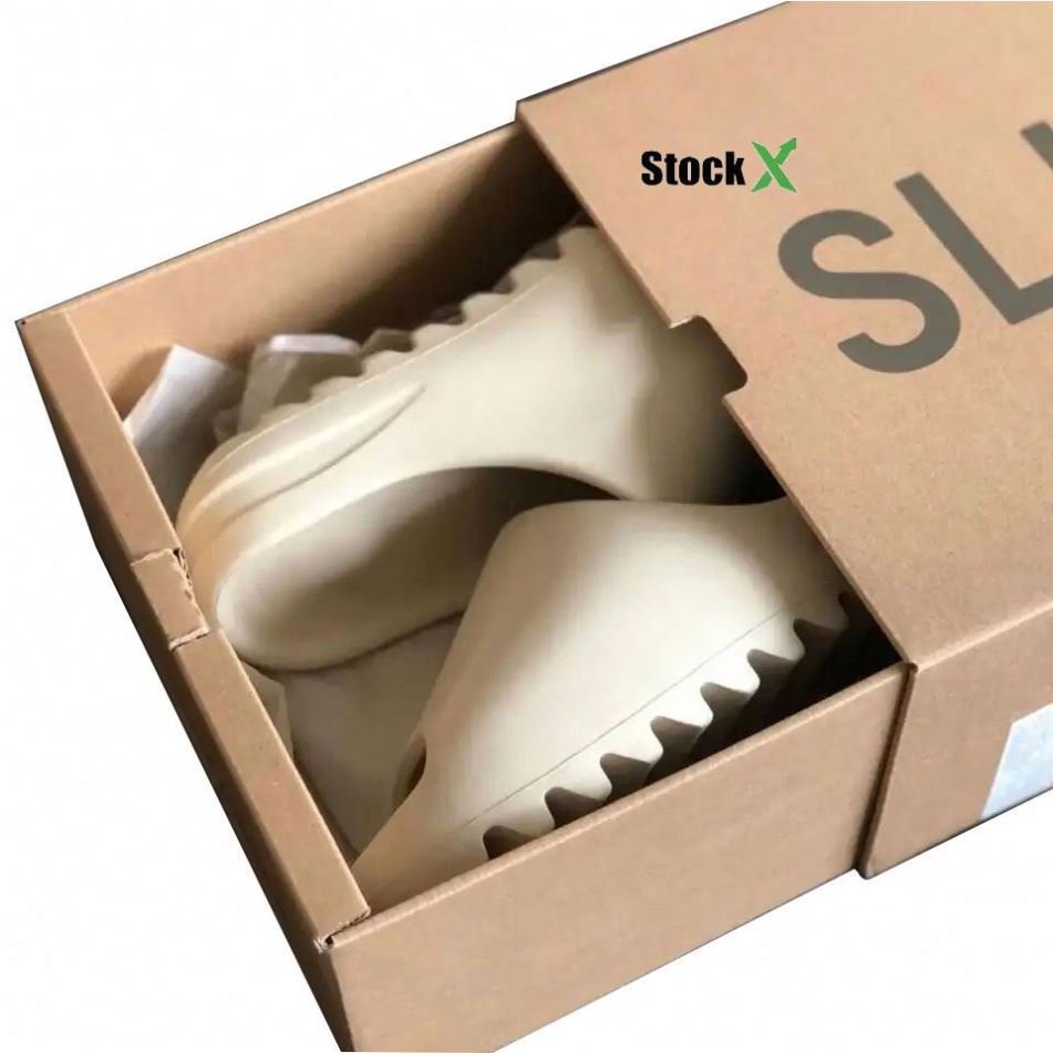 Factory Wholesale High Quality EVA With box Slides For Men shoe Woman Sand color Slides Yeziee Slides Slippers