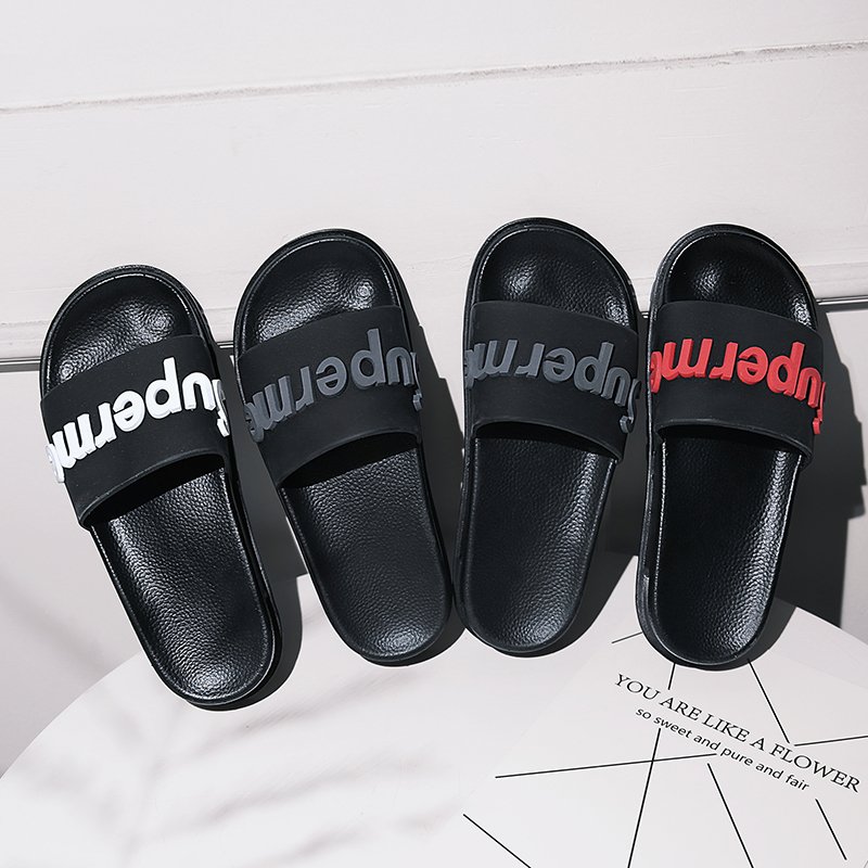 L&J Shoe Customizable Mens Fancy Rubber Slippers,New Arrival Slide Sandals Black Rubber,Bubble Slides For Men