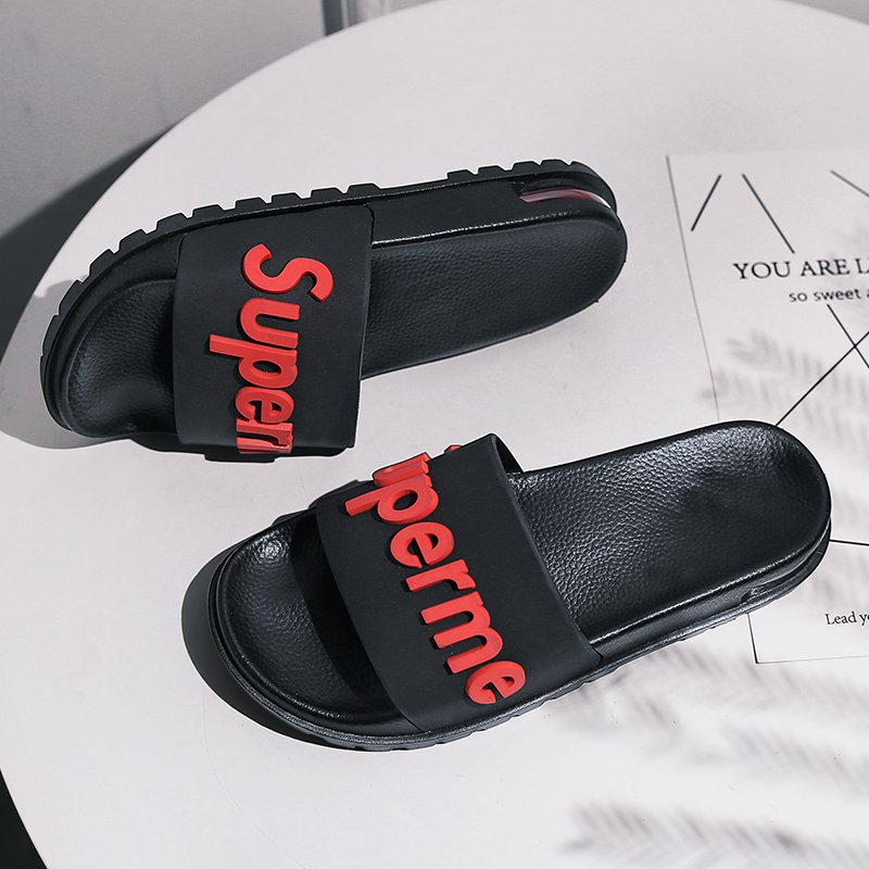 L&J Shoe Customizable Mens Fancy Rubber Slippers,New Arrival Slide Sandals Black Rubber,Bubble Slides For Men