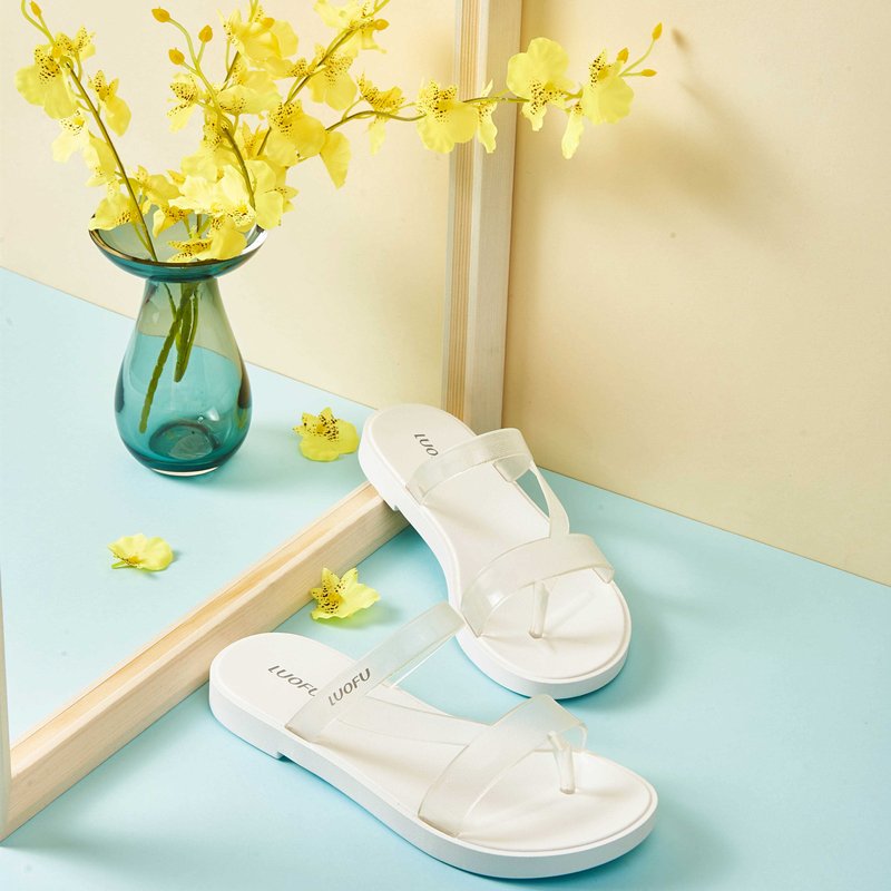luofu 2021 women shoes slide slippers outdoor waterproof Wholesale rubber pvc slipper