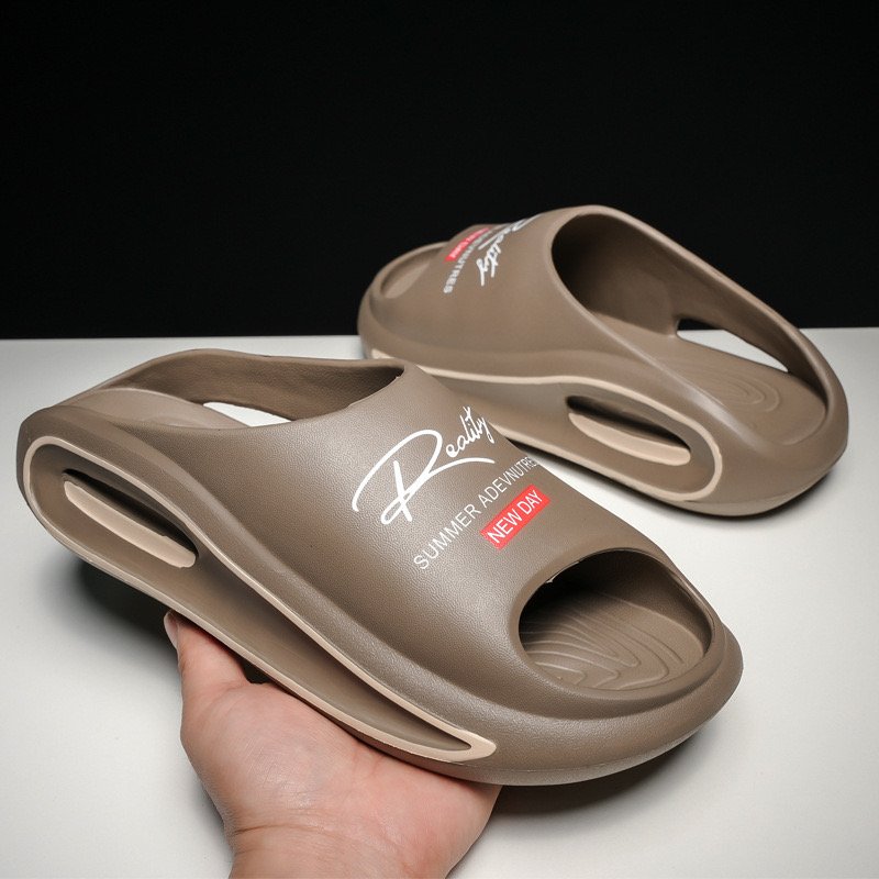 Designer Unisex Slide Slippers Open Toe Chappal Sandalia Sleeper Shoes for Women Outdoor with PVC & Rubber Insole