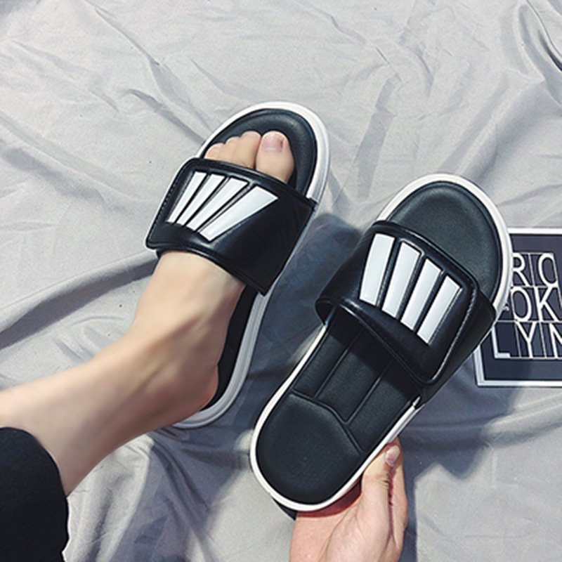 2021 Summer Trend Custom Hotel Slippers Outdoor Wear Beach Couple Style Slides Shoes For Men