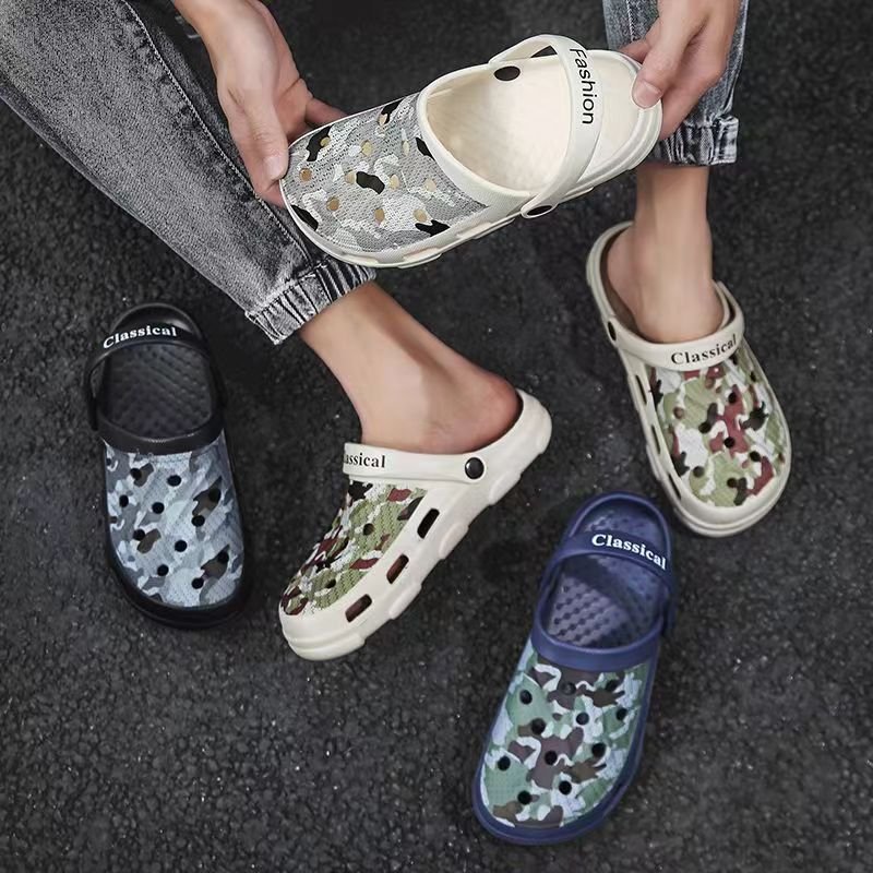 Hot Selling Printed Unisex Leisure Beach Garden Shoes High Platform Clogs Crocks Comfort Shoes For Men