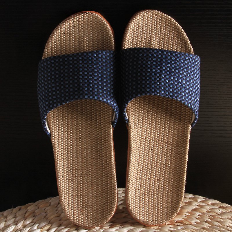 Youerkang new home sandals home indoor non-slip linen slippers men women's slippers factory direct sales
