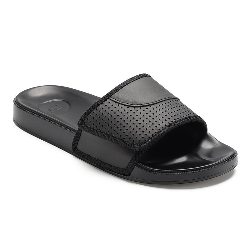 Henghao Non-Slip 3d Slide Slippers Your Own Design Genuine Leather Slide Slippers Letter Printed Slides Slippers Factory Price