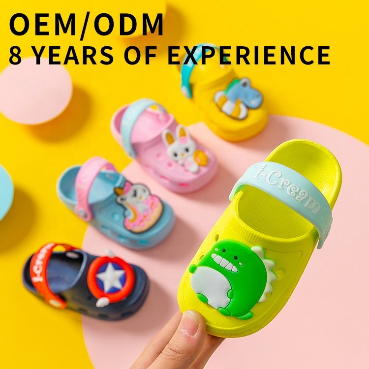 Trendy Anti-slip Cute Garden Shoes Cartoon Slides Sandals Clogs Children Beach Slipper