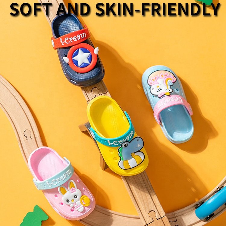 Trendy Anti-slip Cute Garden Shoes Cartoon Slides Sandals Clogs Children Beach Slipper