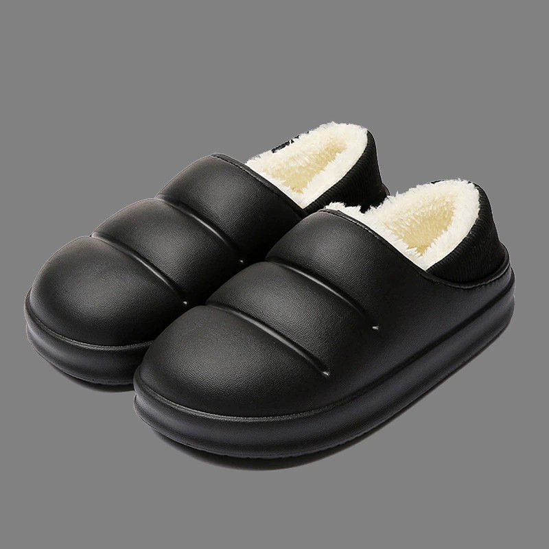 Waterproof cotton slippers thick bottom Women's winter slippers fluffy slippers sandals flip flops Heels womens shoes Sandals