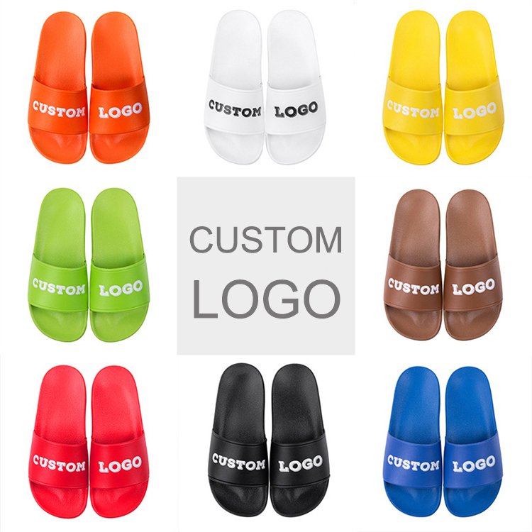 High Quality Custom Slippers With Logo Men 3d Printed Slippers PVC Footwear Slides Custom Logo Sandal Unisex Custom Slippers