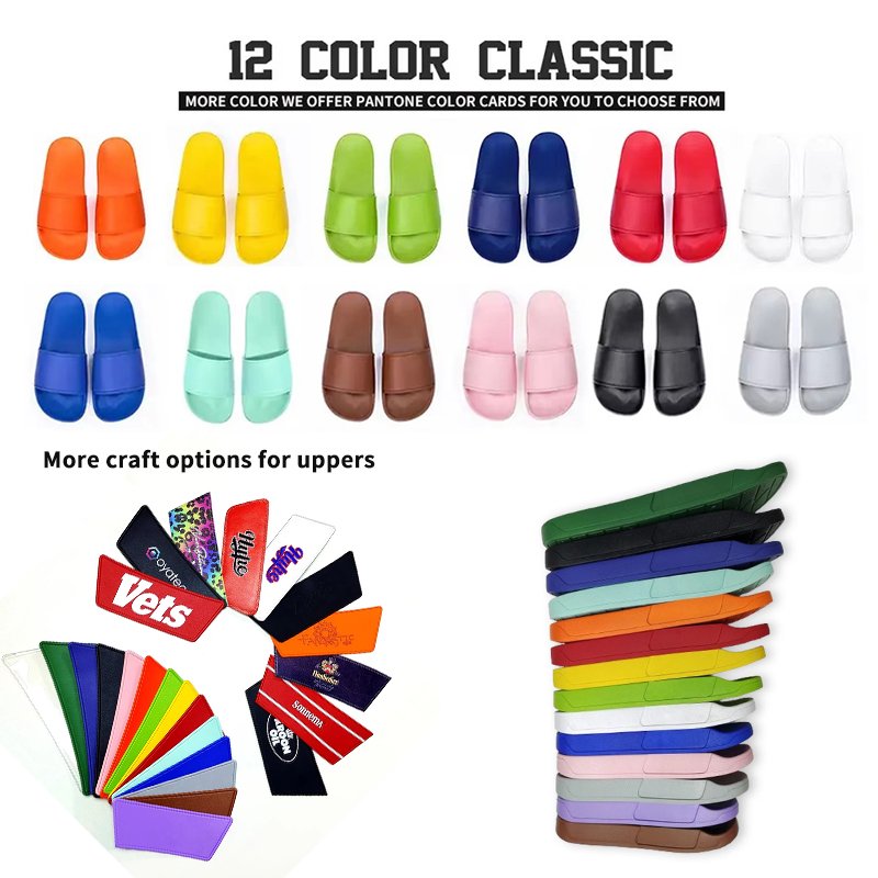 Footwear Designer custom slides with logo fashion luxury 3d Rubber branded blank cheer slides slippers mens women