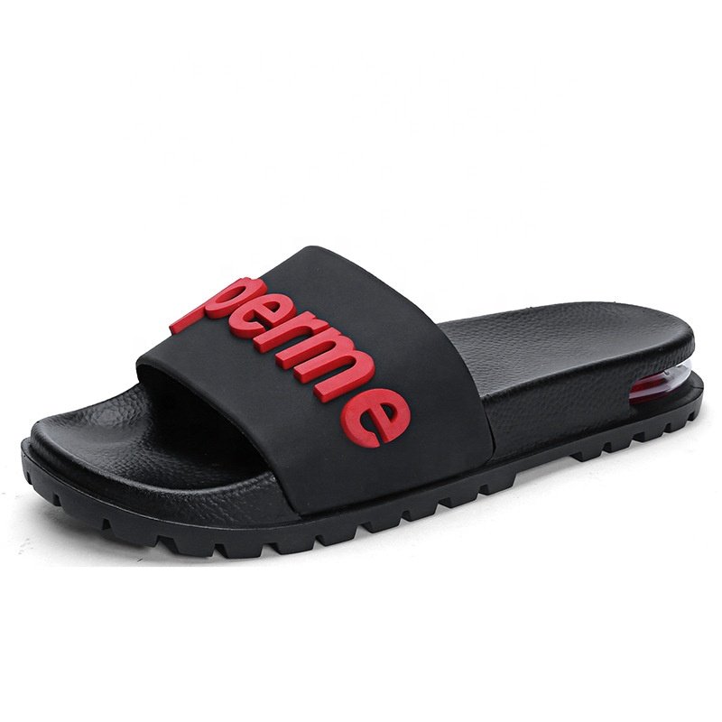 New Design Factory Price Custom Logo PVC Slides Slippers Home Outdoor Comfortable Shoes Plain Blank Slide Sandals