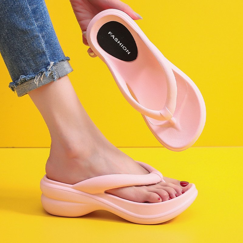 Wholesale New Soft Thick-Soled Flip-flops Female Slippers Non-Slip EVA Slide Slipper Flip Flop for Lady