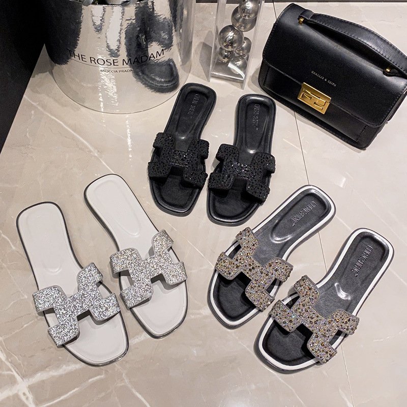 High Quality Female Outdoor Babouches Summer Beach Slippers Women Slides Slippers Fashionable Ladies Flat Sandals