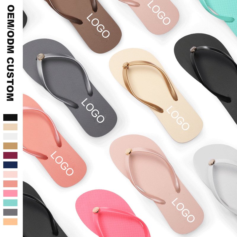 Customized Logo Old Blue Navy Spa Beach Hawaiian Slippers Flip-flips Men Summer Slippers House Outdoor Flip Flop Slippers