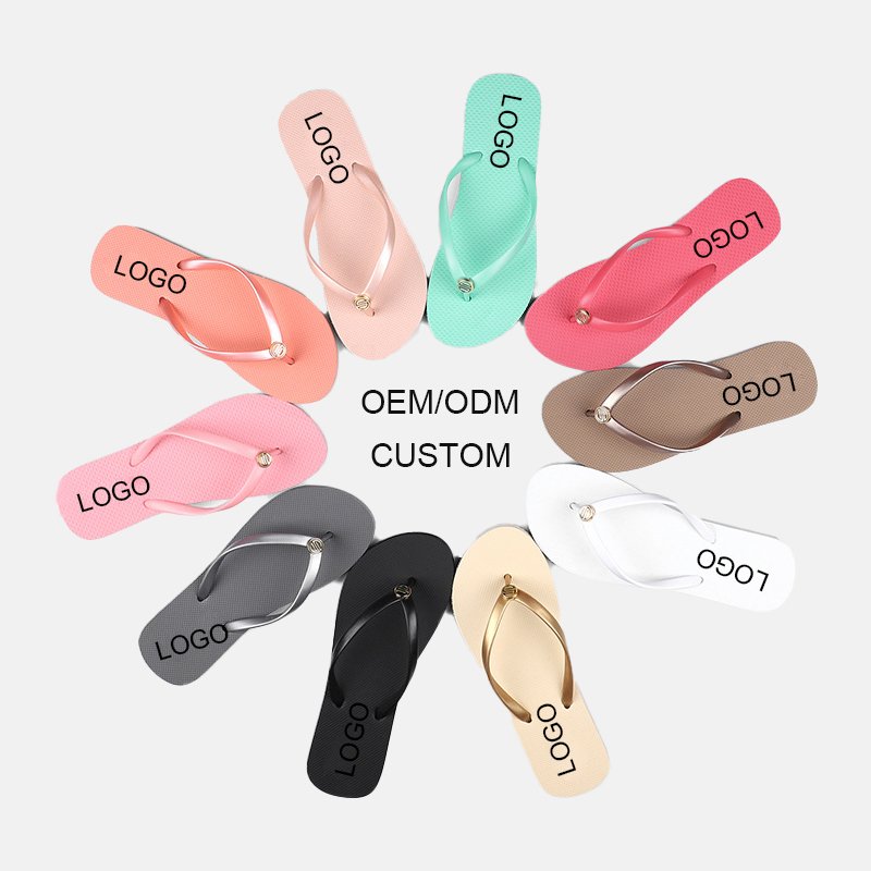 Customized Logo Old Blue Navy Spa Beach Hawaiian Slippers Flip-flips Men Summer Slippers House Outdoor Flip Flop Slippers