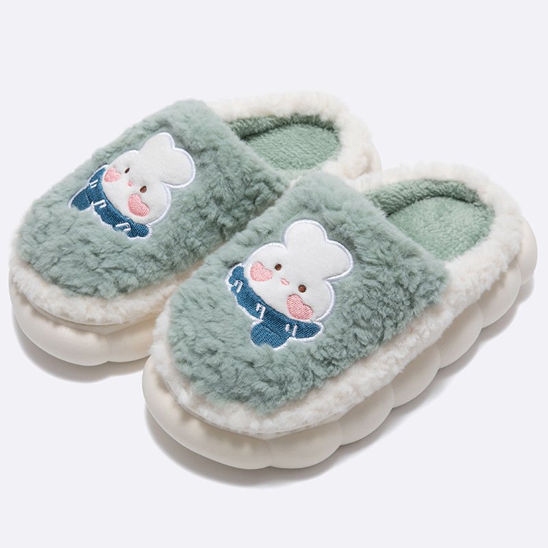 Factory Price Simple Design Adult Cotton Slippers Non-slip Indoor Household Winter Slippers