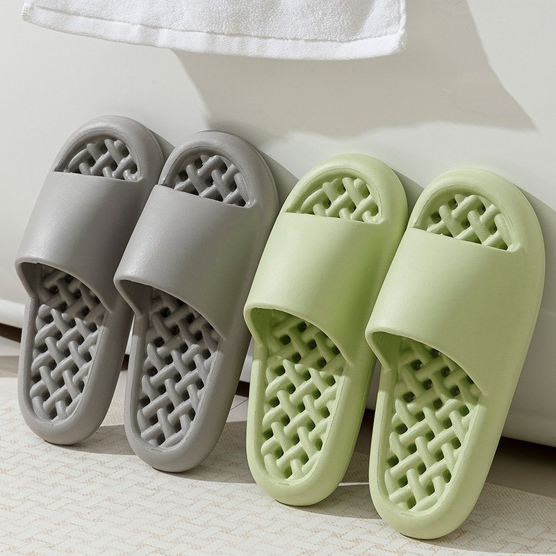 Bathroom Anti-slip Slides Slippers Home Slippers with Draining Holes Anti-order Women's Shoes Non-slip Men's Shoes Slippers