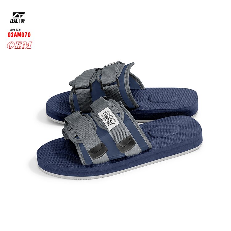 New model popular breathable Outdoor Sport sandals Adjust slide slippers custom logo man wholesale slide EVA slippers for men
