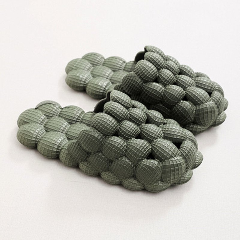 Unique Design Comfortable Women Household Massage slide Slippers Anti-slip Bubbles Balls Slippers