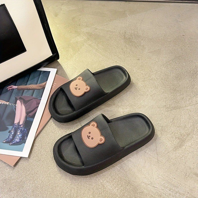 custom slides slippers outdoor beach sandals men women's slippers smile